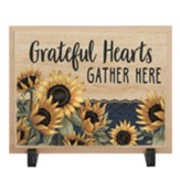 Grateful Hearts Table Decor Plaque