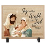 Joy To The World Table Decor Plaque