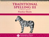 Traditional Spelling 3 Practice Sheets