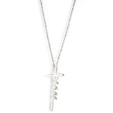 Peace Cross, Words of Life, Sterling Silver Necklace