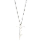 Friends Cross, Words of Life, Sterling Silver Necklace