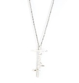 Family Cross, Words of Life, Sterling Silver Necklace