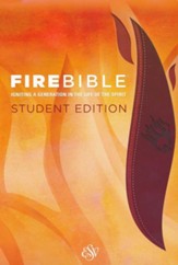 ESV Fire Bible Student Edition Imitation Leather brick  red/plum
