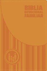 Biblia devocional familiar NBV - Edición lujo (Family Devotional Bible NBD - Onetone Orange)