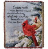Cardinals Appear, Woven Tapestry Throw