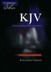 KJV Concord Reference Bible, Goatskin leather, black (black  letter)