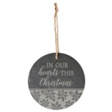 In Our Hearts Slate Ornament