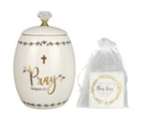 Golden Faith Ceramic Prayer Jar
