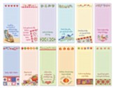 Quilt And Quotes Memo Pads with Magnets, Set of 12