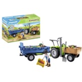 Harvester Tractor with Trailer