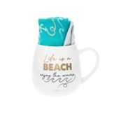 Life is a Beach, Enjoy the Waves Mug and Sock Set