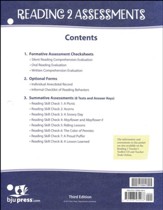 BJU Press Reading 2 Assessments & Key (3rd Edition)