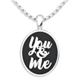 You & Me Pendant, Sterling Silver