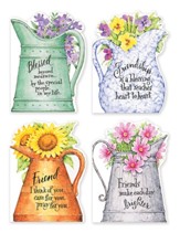 Pitcher Die Cut Note Cards, Set of 12