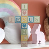 Jesus Loves Me Pastel Cross