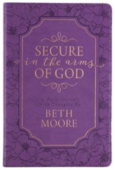 Secure in the Arms of God Journal, LuxLeather Purple