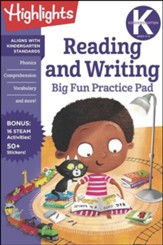 Kindergarten Reading and Writing Big  Fun Practice Pad