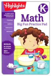 Kindergarten Math Big Fun Practice  Pad