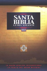 Biblia NVI Letra Gigante, piel  imitada, negra  (NIV Giant Print Bible, Imitation Leather, Black)