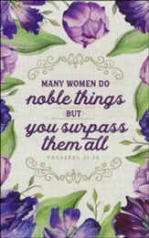 Many Women Do Noble Things Journal, Flexcover, Floral