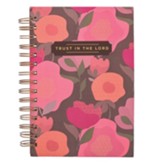 Trust in the Lord Wirebound Journal, Coral Floral
