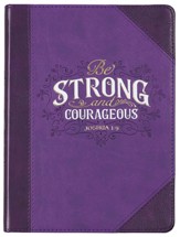 Be Strong and Courageous Classic Journal, Purple