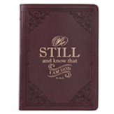 Be Still Handy Sized Faux Leather Journal