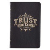Trust in the Lord Handy Journal, Genuine Leather, Dark Brown