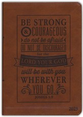 Be Strong And Courageous, 2023 Executive Zippered Planner
