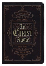 In Christ Alone--imitation leather, brown
