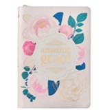Amazing Grace Zipper Journal, Floral