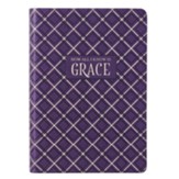 All I Know Is Grace Zipper Journal, Purple