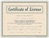 Minister's License, Package of 6