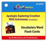 Apologia Exploring Creation with  Astronomy 2nd Edition Vocabulary Word Flash Cards