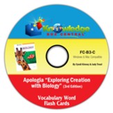 Apologia Exploring Creation With Biology 3rd Edition Vocabulary Flash Cards CD