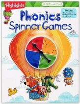 Kindergarten Learn-and-Play Phonics  Spinner Games