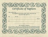 Baptism Certificates, Parchment, 6