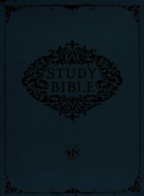 KJV Study Bible--soft leather-look, black