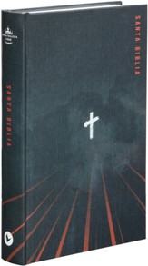 RVR60 Large-Print Holy Bible--hardcover with cross design