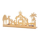 Nativity Silhouette Candle Holder