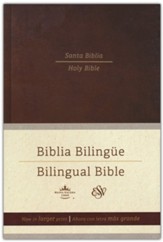 Biblia Bilingüe Reina Valera 1960/ESV letra grande tapa dura marrón (Bilingual Bible RVR 1960/English Standard Version Large Print Brown Hardcover)