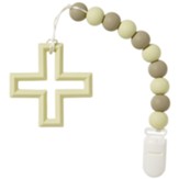 Cross And Bead Silicone Baby Teether