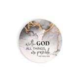 With God All Things Are Possible, Ceramic Car Coaster