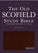 The Old Scofield Study Bible, KJV Standard Edition Genuine Leather Burgundy Indexed
