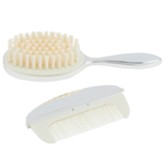 Baby Brush and Comb Set, Silver