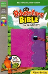 NirV Adventure Bible for Early Readers, Italian Duo-Tone, Elastic Closure, Amethyst/Pink - Slightly Imperfect