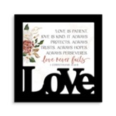 Love Is Patient Love is Kind, Silhouette Framed Decor