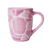 Mended Soul, Ceramic Mug, Pink