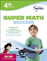 4th Grade Jumbo Math Success  Workbook: Activities, Exercises, and Tips to Help Catch Up, Keep Up, and Get Ahead