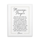 Marriage Prayer, Plaque